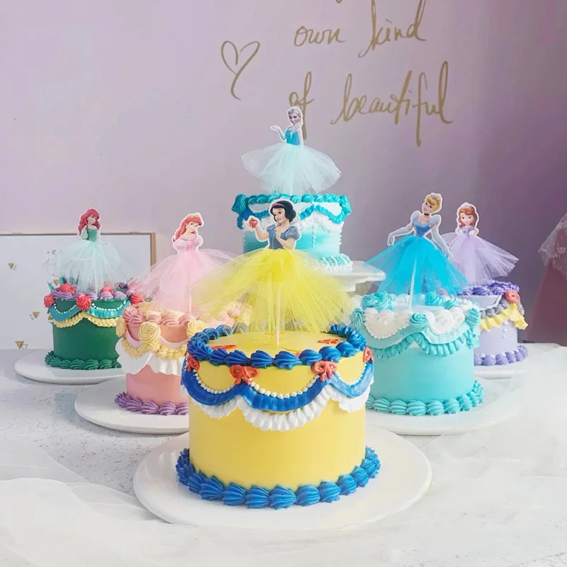 Фата для торта Disney Frozen elsa и anna princess девочек топперы тортов на день рождения