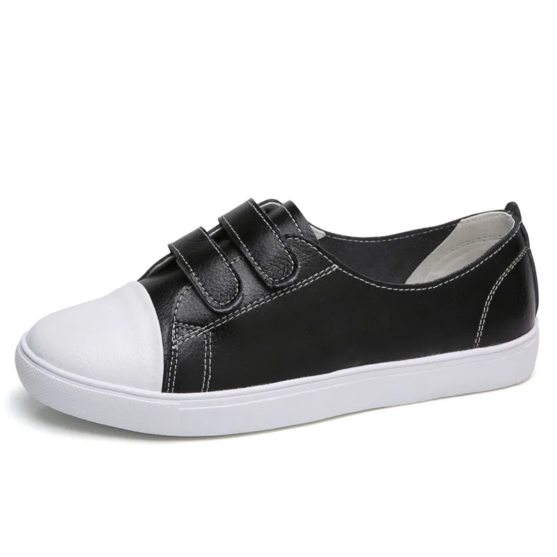 

Autumn Ladies Flats Shoes Women Slip On Casual Sneakers Women Loafers Shoes Genuine Leather Spring Shoes Woman XKD7078