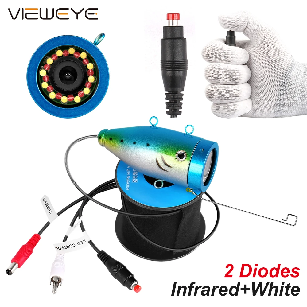Подводная рыболовная камера ViewEye с 2 диодами аксессуары для рыболокатора 7 дюймов