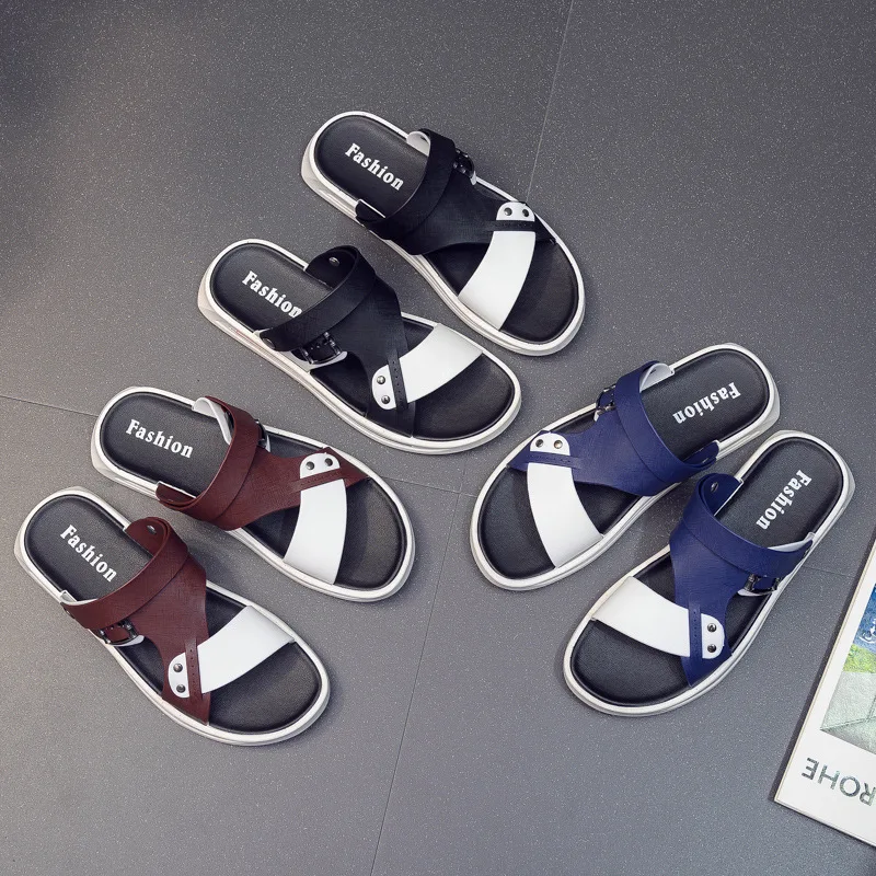 

Fashion Trend Sandals Casual Shoes 2021 New Summer Net Red Dual-use Sandals Men's Outdoor Beach Slippers Sandals