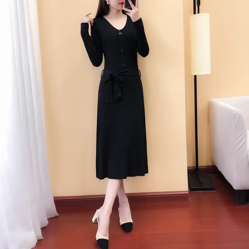 Платье для беременных с поясом трикотажное хлопковое платье женщин v-образным