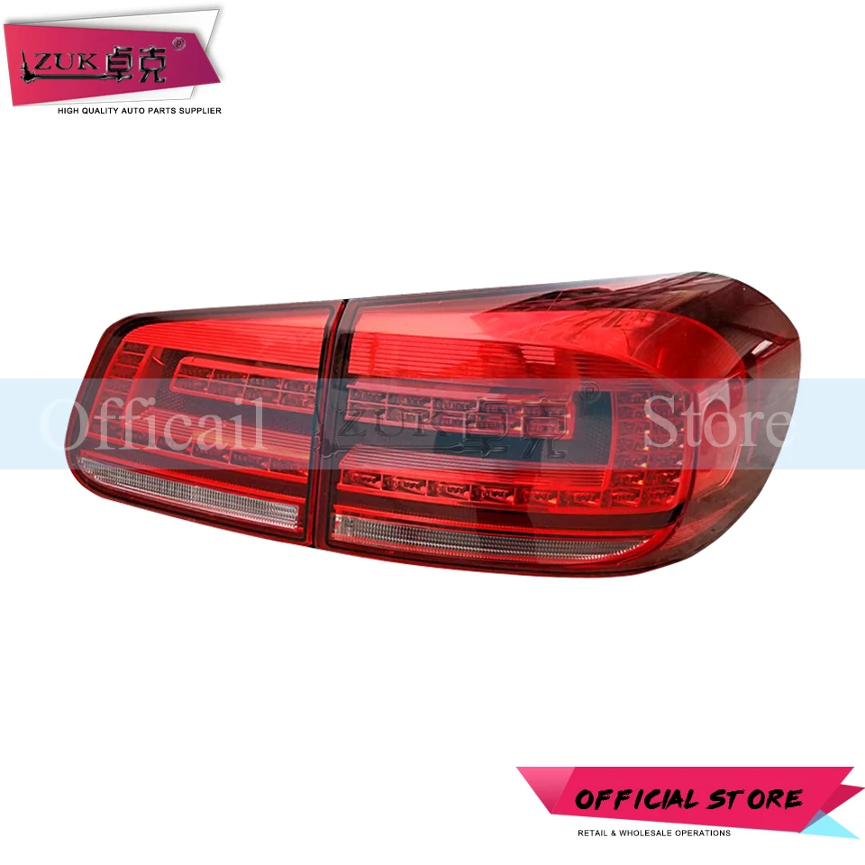 ZUK 4PCS Tail Lamp Brake Light For TIGUAN 2013 2014 2015 2016 2017 Taillight LED High Quality Volkswagen | Автомобили и мотоциклы