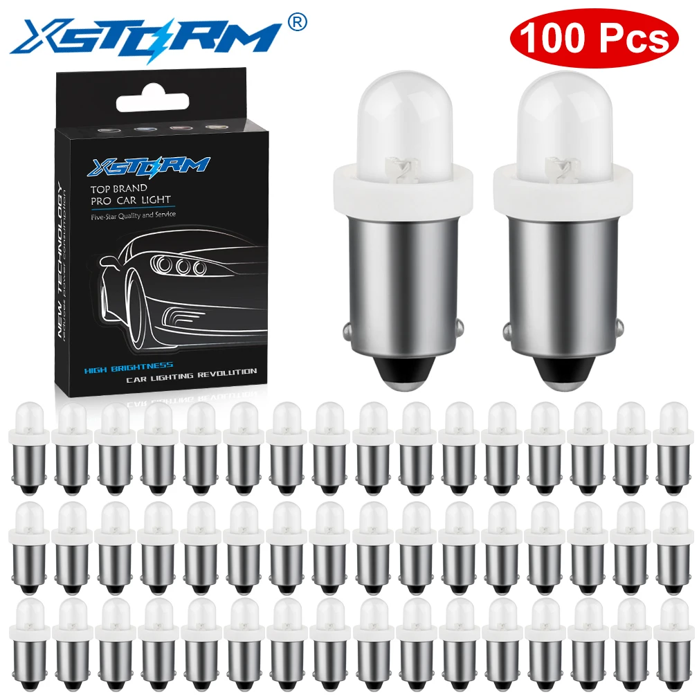 

30/50/100Pcs BA9S LED Bulb T4W LED T11 H6W Canbus Car Interior Lights Turn Signal License Plate Lamp 12V White Red Yellow Blue