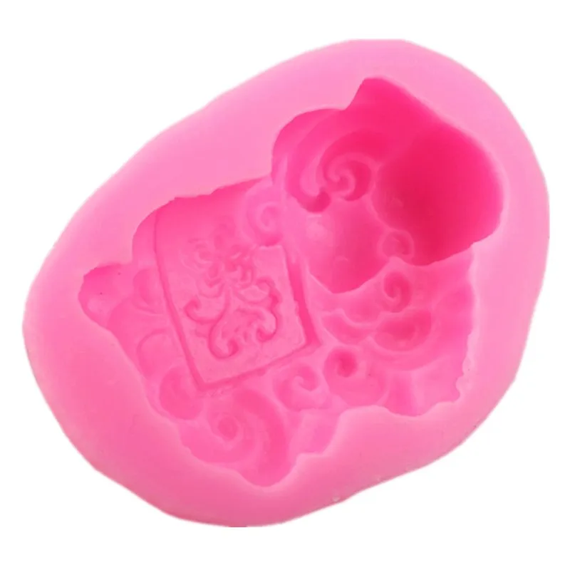 Twelve zodiac 3D cartoon sheep silicone mold chocolate cake decoration tool shape clay technology | Дом и сад
