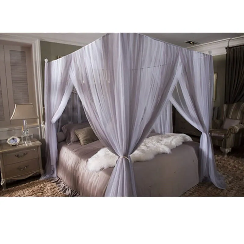 LeRadore 2019 New Mosquitera for Men Bed Insect Net Mosquito Netting Curtains 3 Openings Double King Super Size | Дом и сад