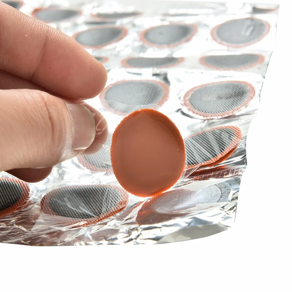 48 шт. новая продажа Диаметр 2 5 см круглая велосипедная шина резиновая заплатка