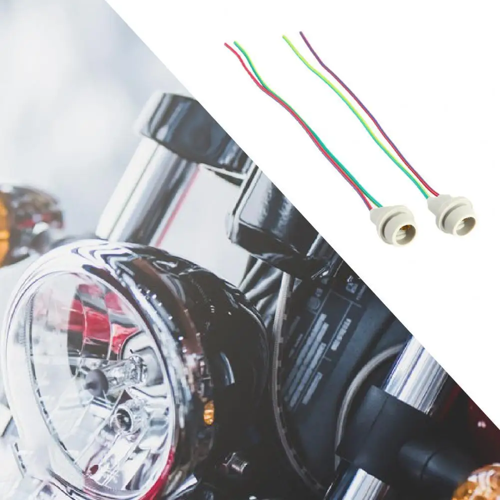 

80% Hot Sales!! 2Pcs/Set T10 W5W Light Outlet Mini Plug-in ABS Sturdy Lamp Holder Connector for Scooter