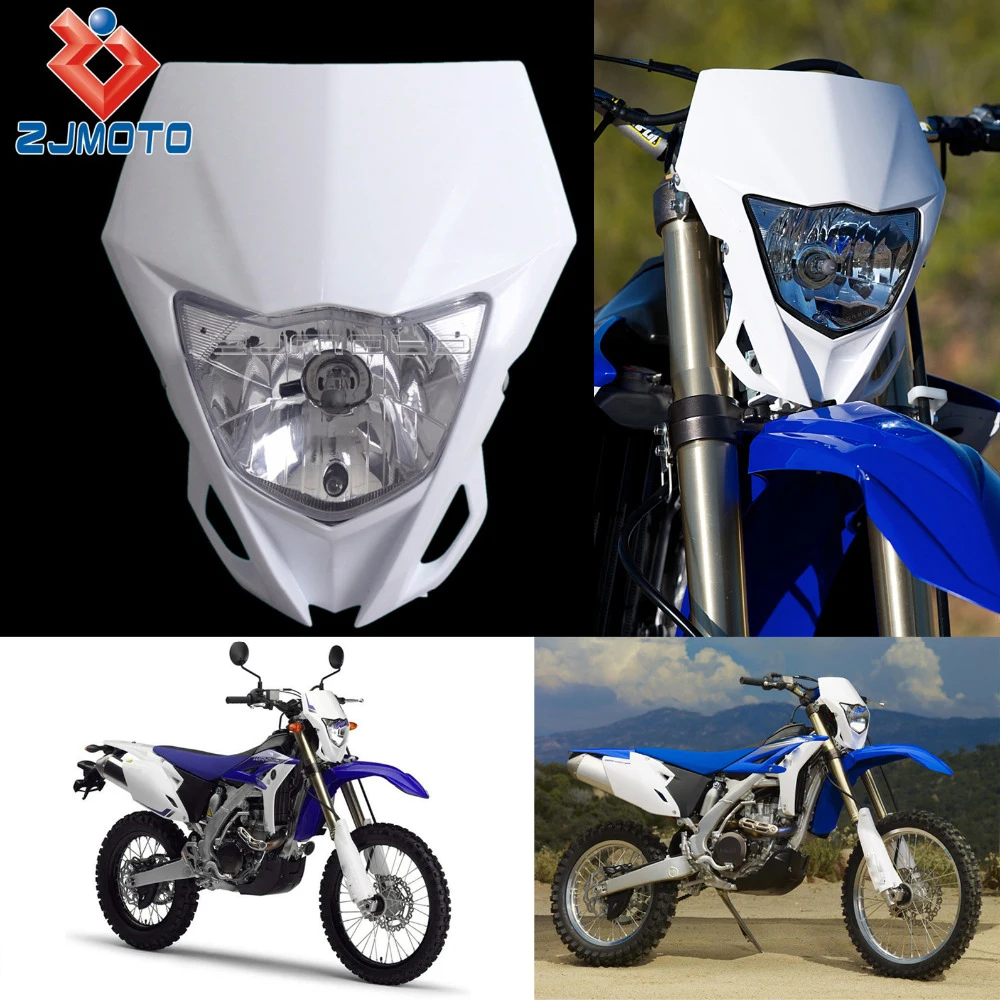 Универсальная фара для мотокросса 35 Вт обтекатель Yamaha WR250F WR450F белый налобный