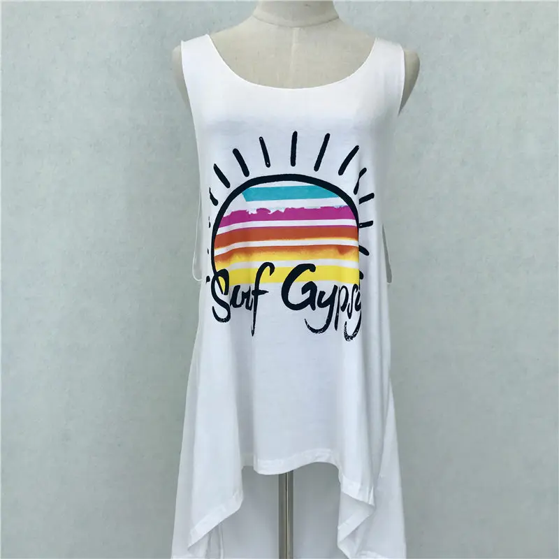 2021 Пляжная накидка хлопковая одежда для плавания с буквенным принтом Пляжное