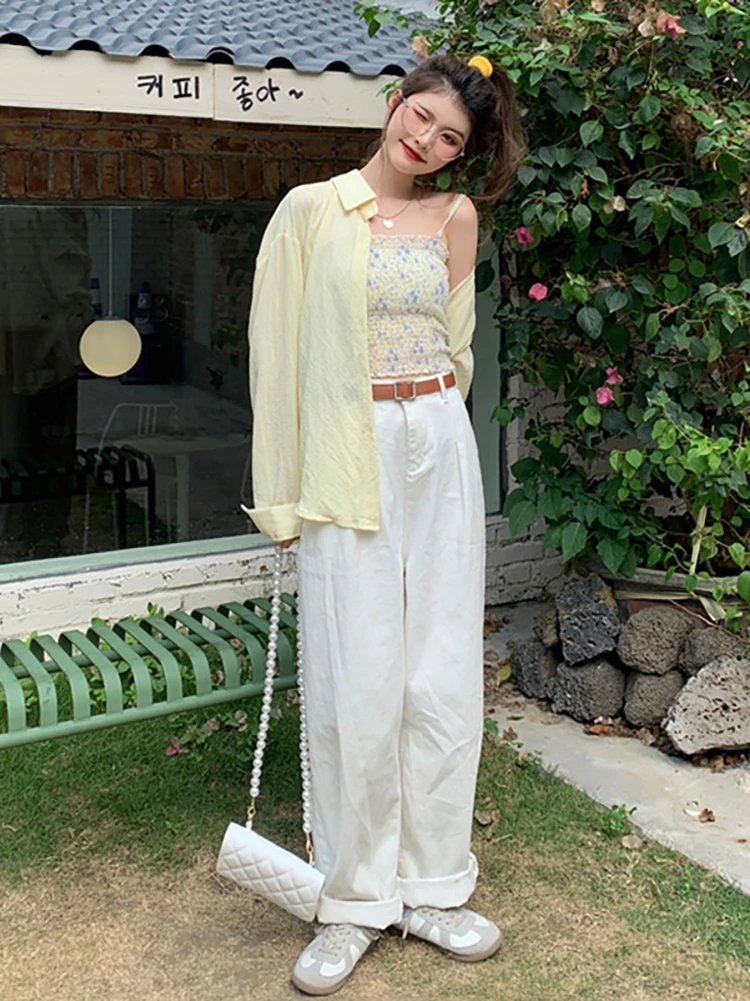 

Shirt girl summer 2021 new thin sunscreen shirt candy color loose polo shirt temperament long sleeve clothes