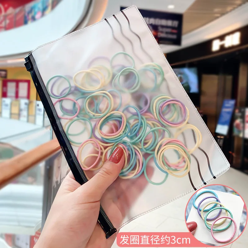 Цветные маленькие одноразовые резинки для девочек держатель конского хвоста
