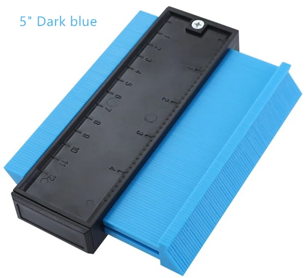 5 inch dark blue ROSSONIX 5 дюймов 10 дюймов форма контурный манометр Дубликатор пластиковый профиль копировальный манометр деревянная маркировка обмотка труб плиточный ламинат инструмент - Цвет: 5 inch dark blue