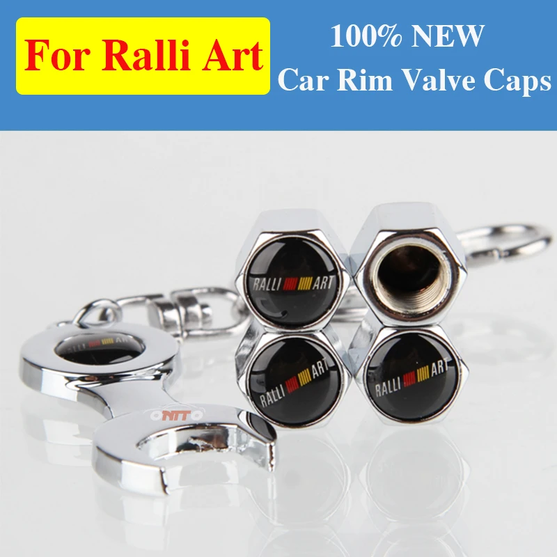 

4pcs For Ralliart Logo Zinc Alloy Spanner Car Valve Caps Car Styling for Lancer 10 9 EX Eclipse Galant outlander