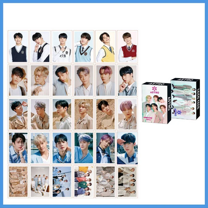 30 шт. Kpop EXO бродячие детские фото карты для фанатов Корейская Астро лона AESPA TXT
