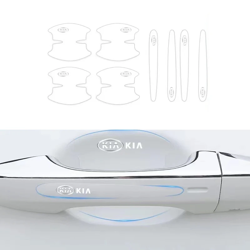 Защитная крышка из ТПУ для ручки двери автомобиля 8 шт. невидимая пленка наклейки