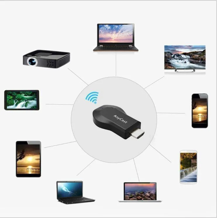 tv stick m2 Anycast Plus Miracast Wireless 1080p TV Stick adapter Wifi Display Mirror Receiver dongle for ios android | Электроника