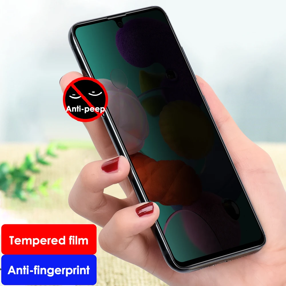 Полноэкранное Защитное стекло для Samsung Galaxy A51 SM-A515F A71 A715F антишпионское защитное