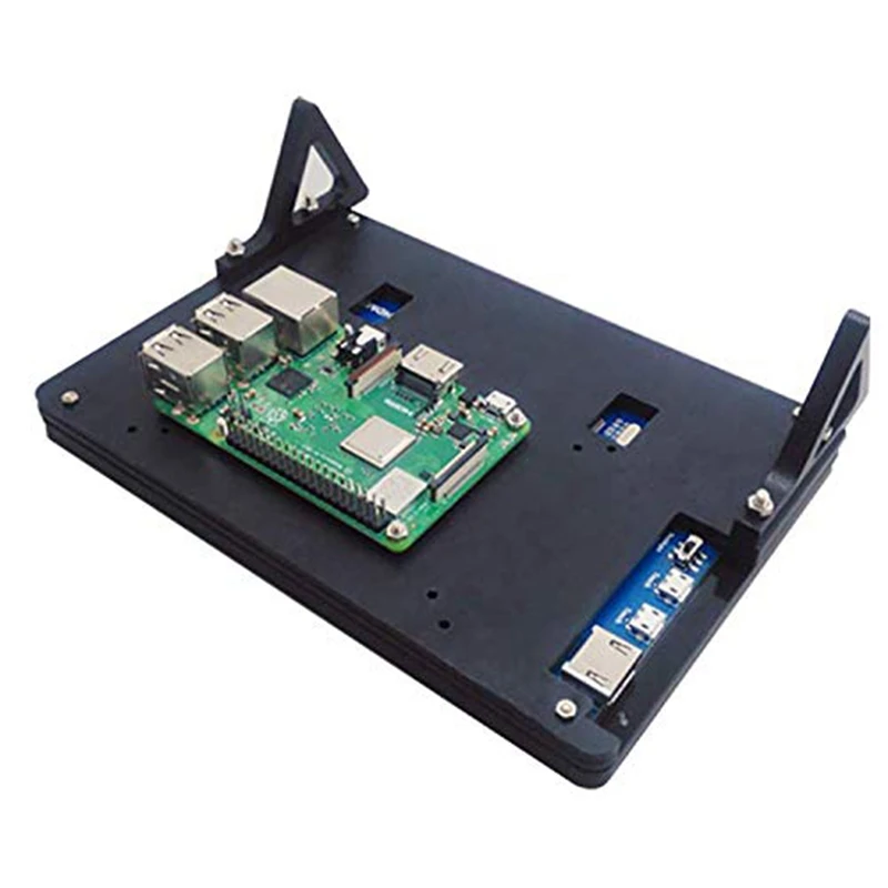 7 Inch Display Monitor LCD Case Support Holder for Raspberry Pi 3 Acrylic Housing Bracket Black | Электроника