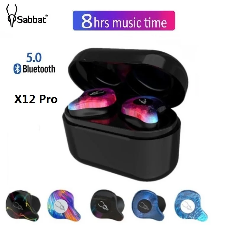 Sabbat X12 Pro Наушники вкладыши Tws с Беспроводной наушники Bluetooth 5 0 Hi Fi стерео гарнитура