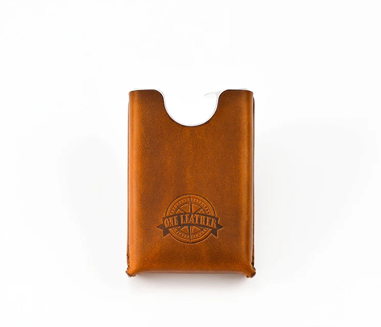 One Leather Cigarette Box Men Gift Cigarette Case Mens Gifts Cigarette Cover Smoke Tobacco Pouch Vegetable Tanned Leather