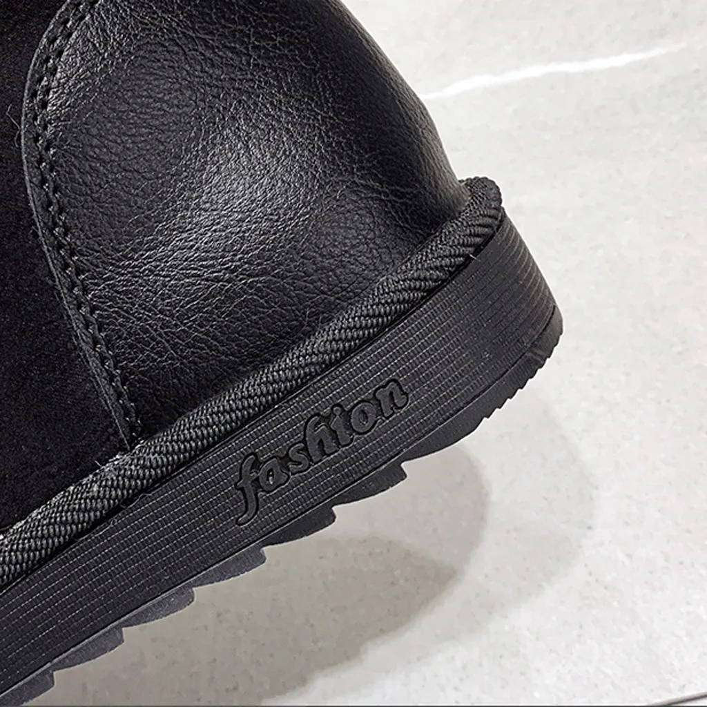 

Super Warm Snow Footwear 2020 New Arrival Ankle Boots Rubber Riding Feminine Shoes Women's High Heels Booties Suede