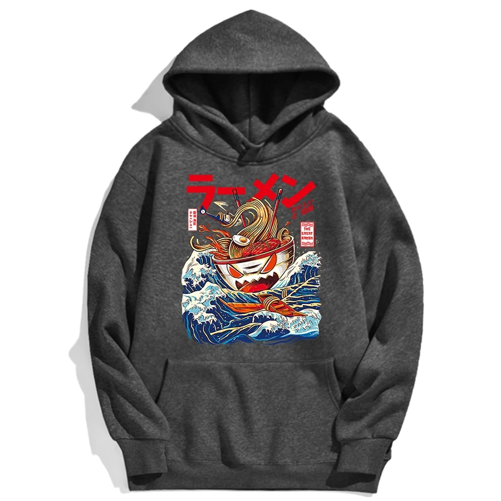

Japanese Street Food Man Men Hoodie Delicious Ramen Pattern Clothing Pullovers Male Hip Hop Sweatshirt Warm Pullovers For Male