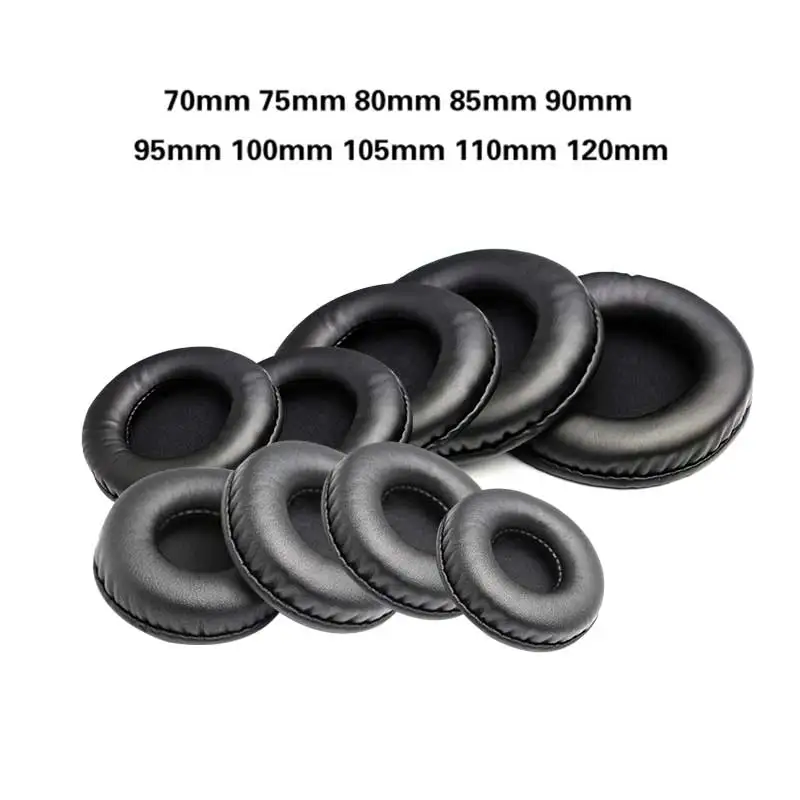 

Кожаные амбушюры 1 пара, сменные мягкие амбушюры 50 мм 55 мм 60 65 70 75 80 85 90 95 100 105 мм с круглыми амбушюрами для наушников