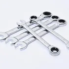 Набор гаечных ключей с храповым механизмом 7-18 мм, комплект комбинированных метрических инструментов для мелких Зубцов, колец, динамометрических и торцевых ключей, инструменты для ремонта гаек