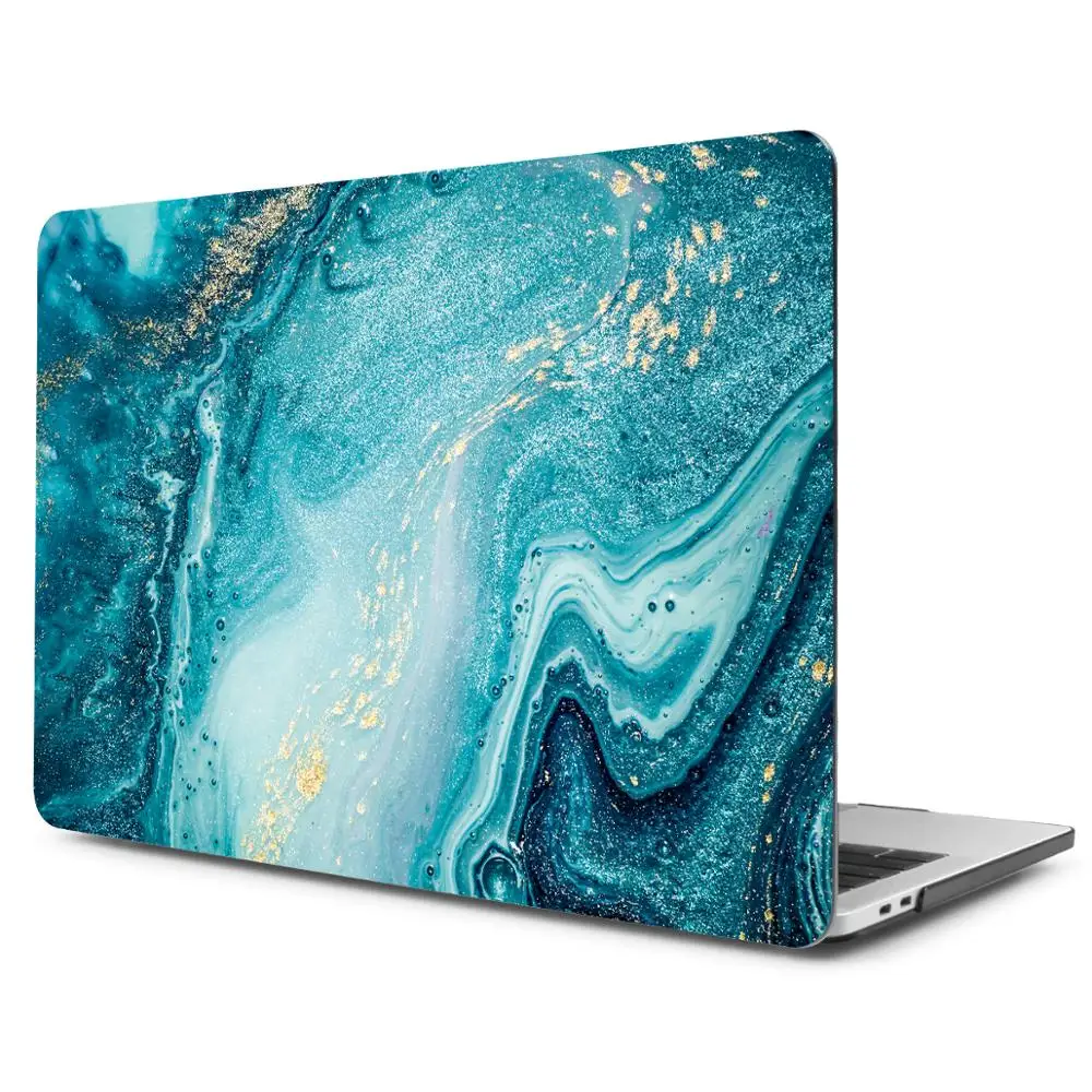 Для MacBook Pro Air retina 13 15 Touch Bar 2019 A2159 A1707 A1990 A1706 хрустальный Жесткий мраморный чехол для