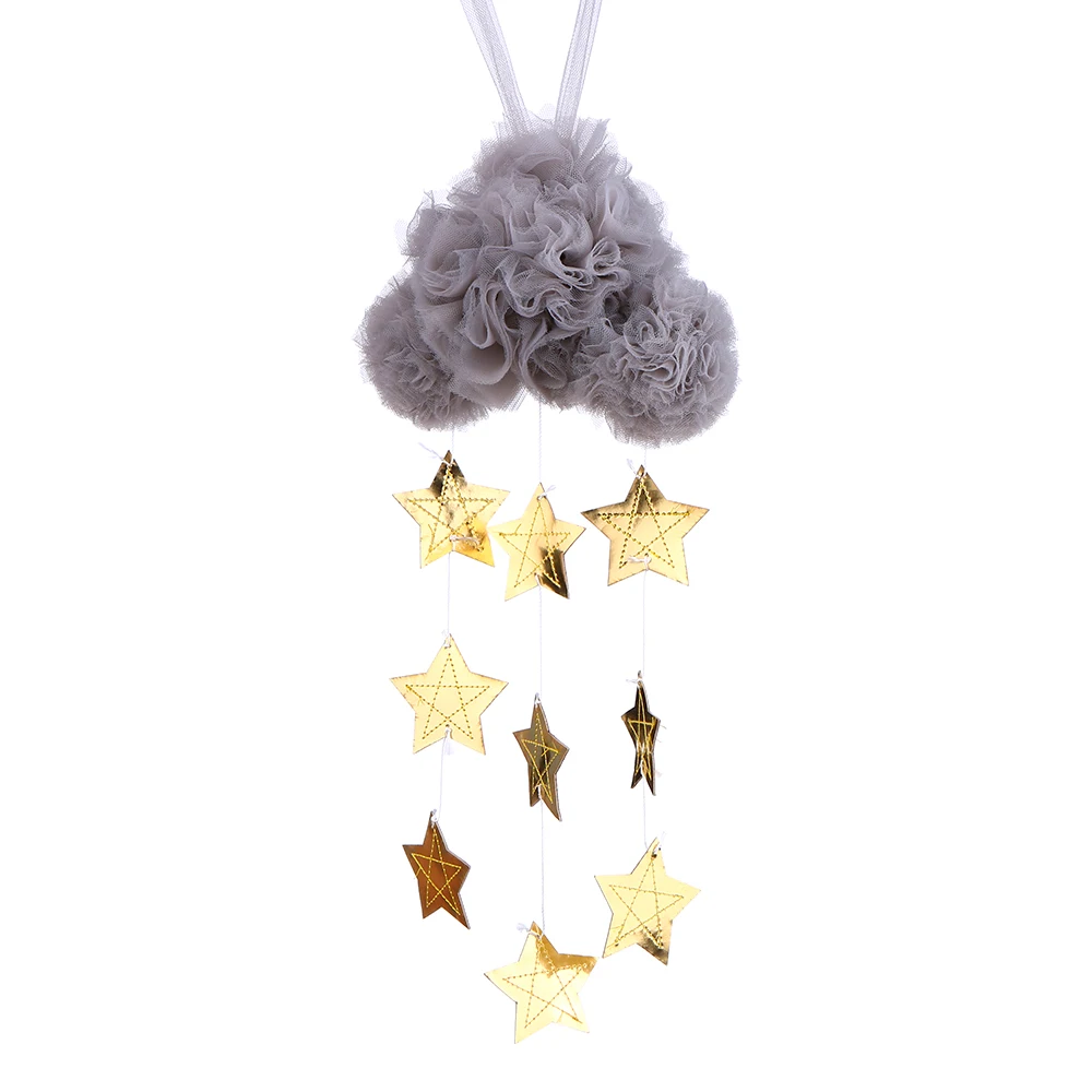 Детская кроватка подвесное украшение белые/золотые серебряные сверкающие