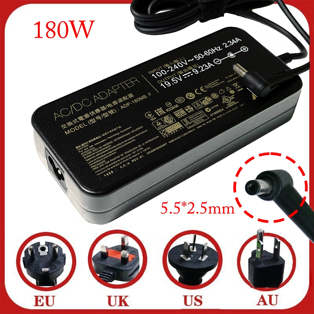 19 5 V 9.23A 180W 5x2 мм ADP 180MB F адаптер переменного тока Мощность Зарядное устройство без