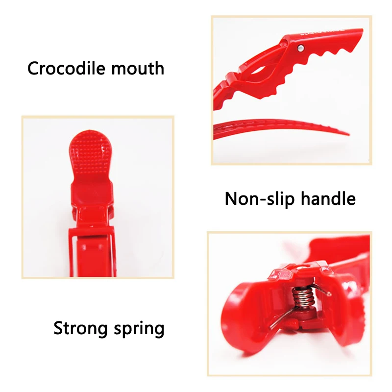 

6pcs/lot Plastic Hair Clip Hairdressing Clamps Claw Hair Section Clips Grip Cutting Barbers For Salon Hair Styling Accessories