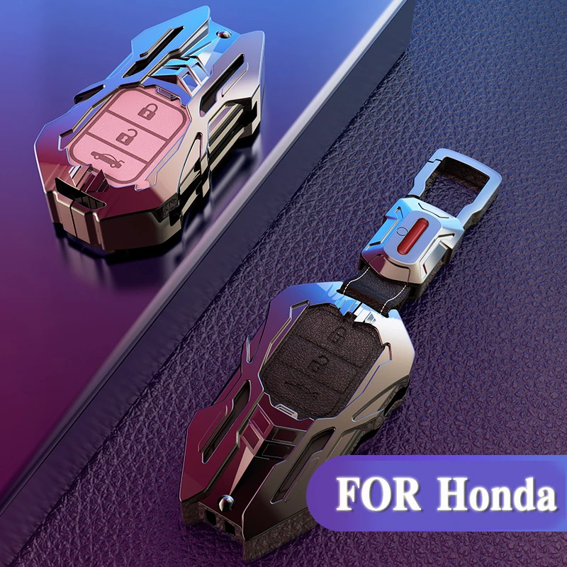 

For Honda Civic CR-V HR-V Jade Crider Odyssey Hrv Accord 2003-2019 Freed Pilot Zinc Alloy Car Key Cover Case
