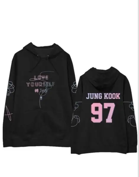 Kpop exo Bangtan/Свободная одежда с капюшоном и буквами для мальчиков мужчин женщин k-поп