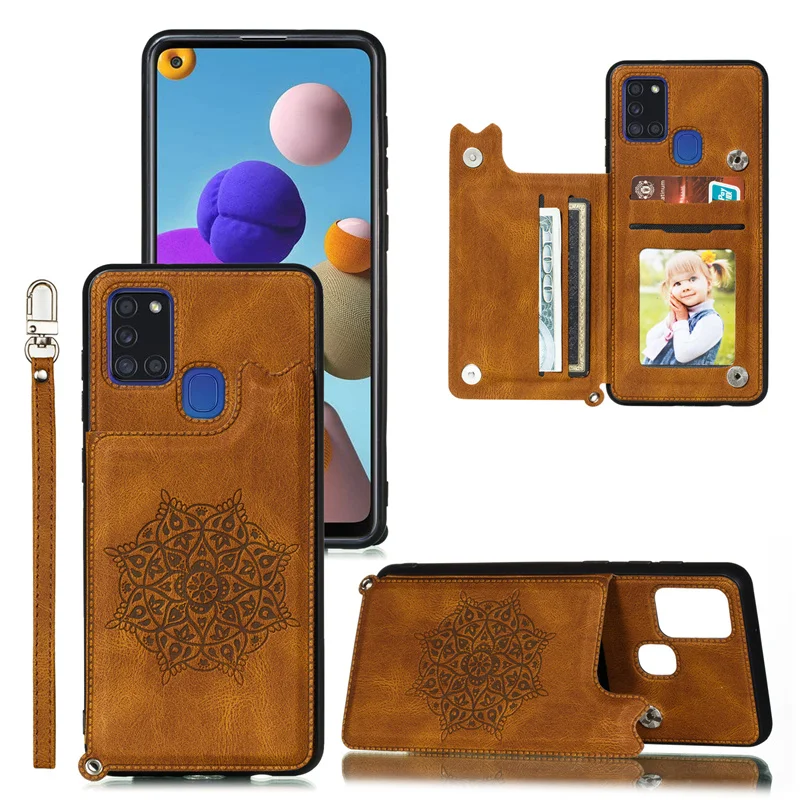 

Магнитный чехол из искусственной кожи для Samsung Galaxy A21S, A31, A21, A41, A51, A71, A12, A32, A52, A72, A30S