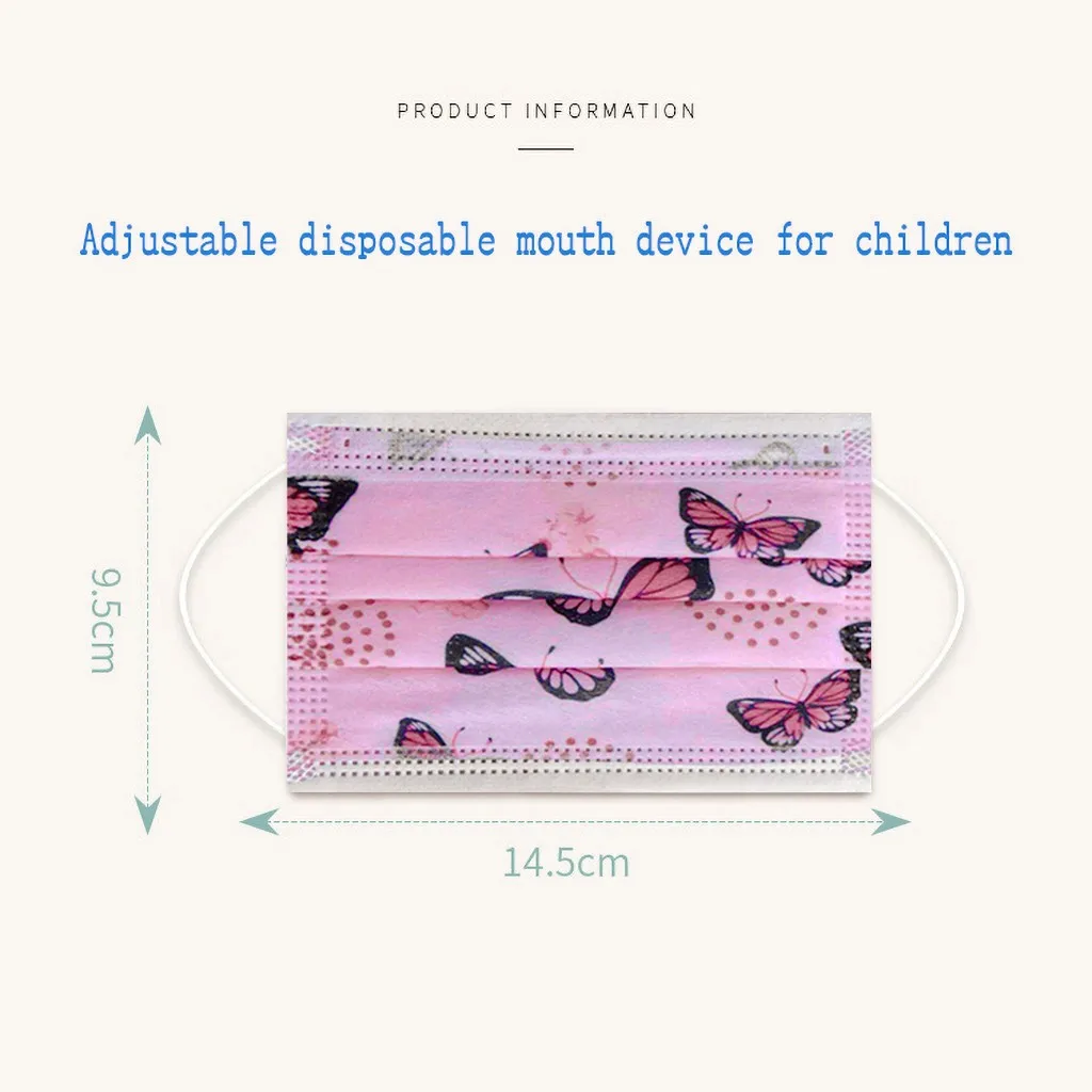 

50/100pcs Children's Mask Disposable Face Mask 3ply Ear Loop Mascarillas Desechables Nios Face Mask Cover Mouth Mask