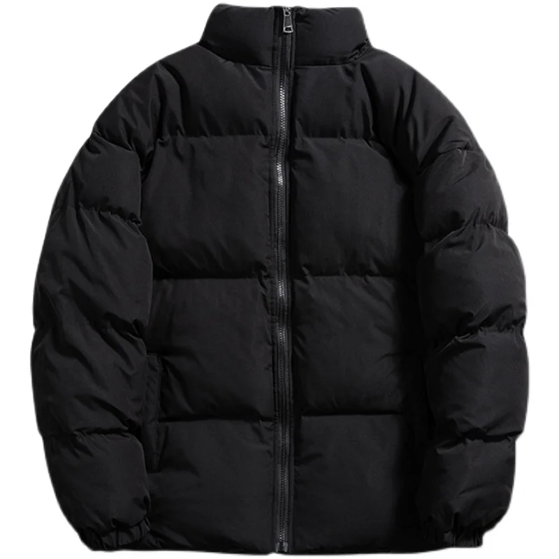 Men's Harajuku color coat winter jacket 2021 men's street clothes hip hop Parker Korean black clothes puff jacket