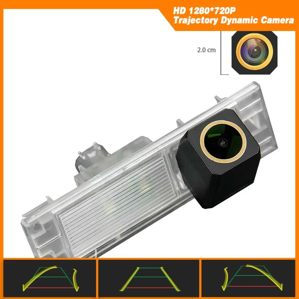 HD 1280x720p золотые Камера траектории динамический линии парковки для BMW 1er 6er M6 E63 E64 F06