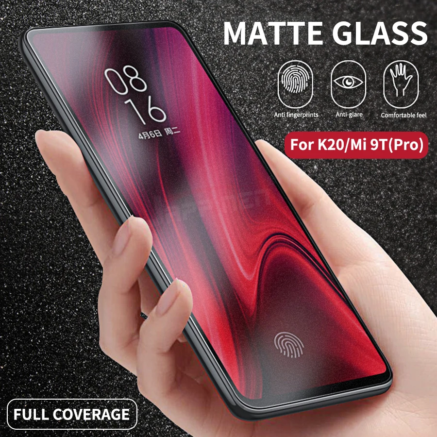 Матовое закалённое стекло для Xiaomi mi 9 T Pro Полное покрытие протектор экрана Xiao Red K20