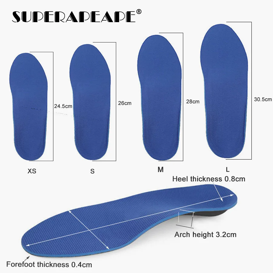 Insole стелька высокого арочного подошвенного фасцита ортопедическая Арка