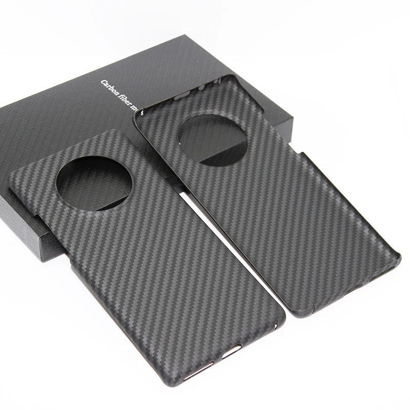 

CF Skin Carbon fiber phone case For HUAWEI Mate40 Pro+ Mate40E Glass versi Fully enclosed protective shell Aramid fiber material