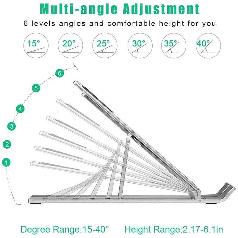 Новинка 2020 Портативная подставка для ноутбука Регулируемый складной