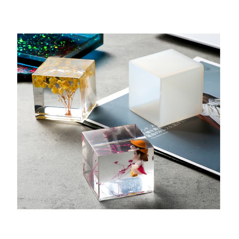 

Cube mold Cubic Pyramid Silicone Mold Round Ball Silicone Mold For DIY Crystal UV Epoxy Resin Mould Home Decoration Tools