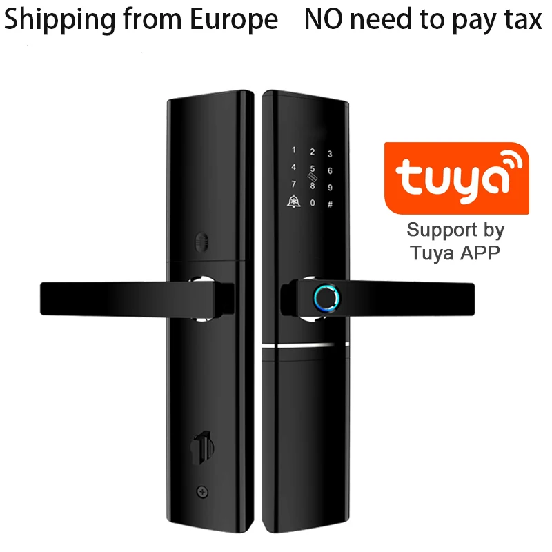 Tuya WIFI Смарт дверь lcok Cerradura inteligente сенсорный экран клавиатуры пароль отпечатков