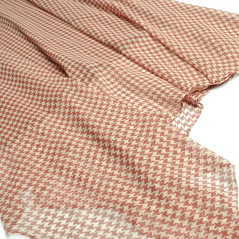 

Fashion Ruffled Short Sleeve Dress Waist Slim Houndstooth Printed Irregular Ethereal Swing Dress 2021 Summer Temperament Dress