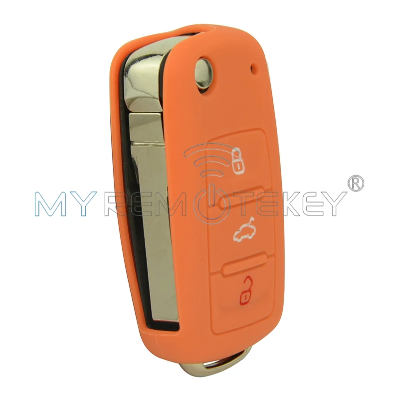 Remtekey автомобиля дистанционного управления силиконовый резиновый ключ чехол в