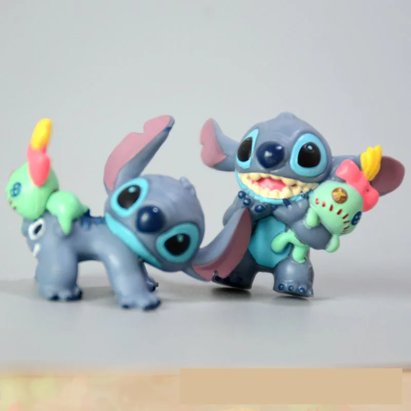 Набор мини-фигурок Лило Стич Disney мультяшная модель игрушки украшение для торта