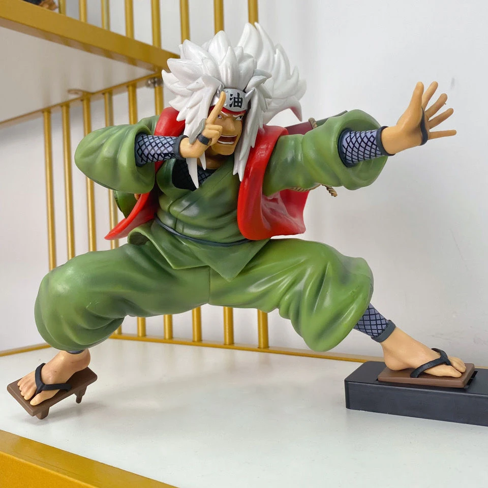 Figura de acción de Naruto Figrue para niños, estatua de Itachi Jiraiya Gama Sennin Shippuden, modelo de colección en PVC de 24CM, regalo