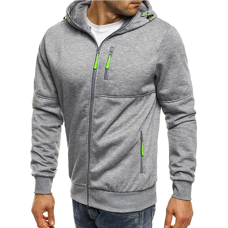 

Covrlge Spring Men's Jackets Hooded Coats Casual Zipper Sweatshirts Male Tracksuit Fashion Jacket Mens Clothing Outerwear MWW148