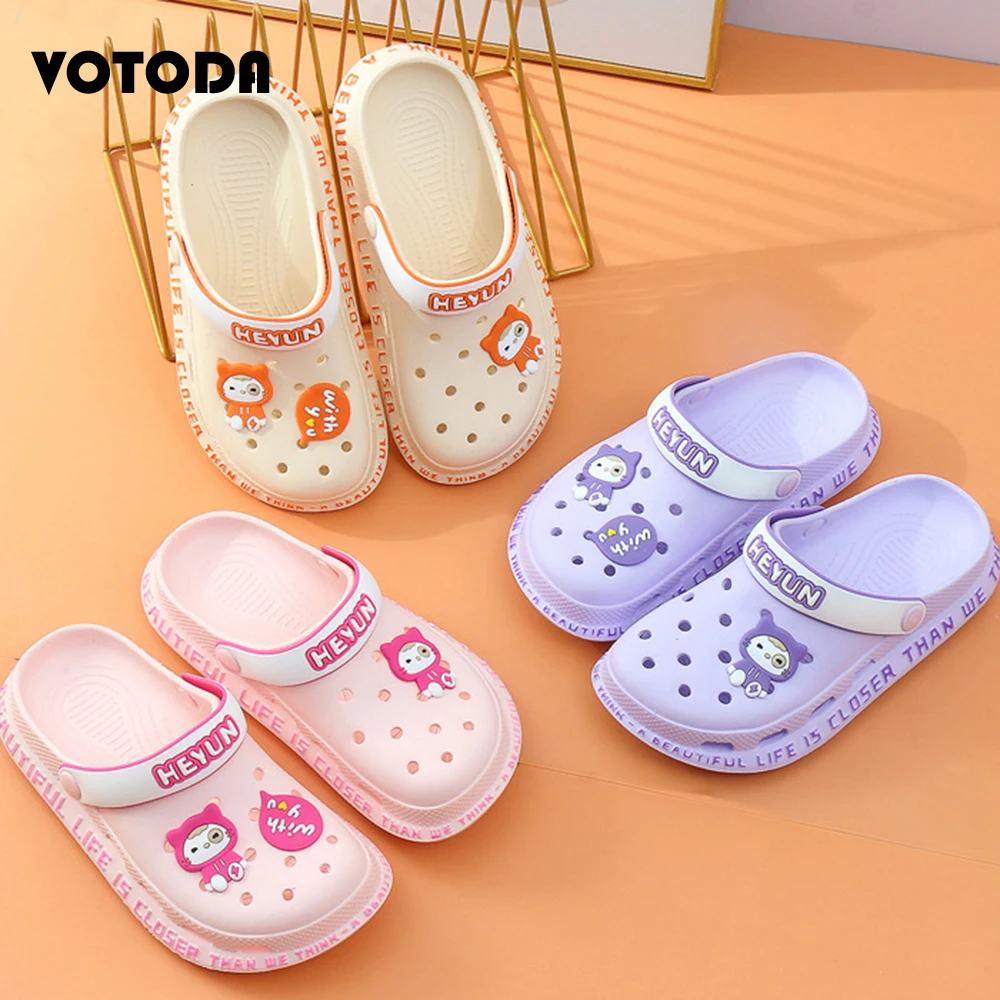 

Women Beach Slippers Cute Cartoon Slides Home Soft Flat Clogs Fashion Foam Hole Shoes Ladies Flip Flops Summer Platform Slippers